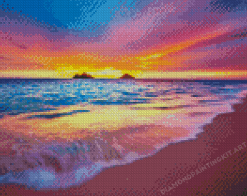 Lanikai Beach At Sunset Diamond Painting