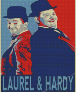 Laurel And Hardy Poster Diamond Painting