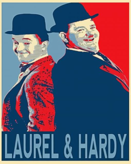 Laurel And Hardy Poster Diamond Painting