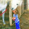 Little Girl And Horse Diamond Painting