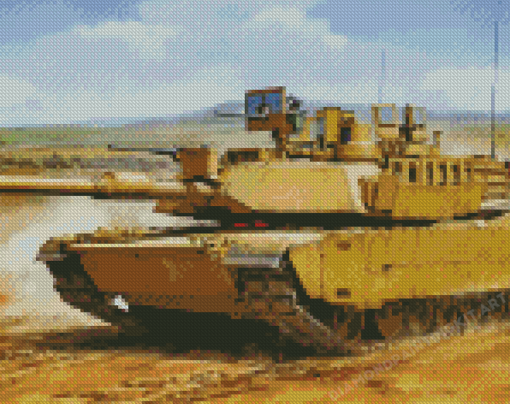 M1a1 Abrams Tank Diamond Painting