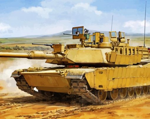 M1a1 Abrams Tank Diamond Painting