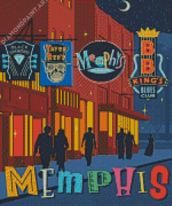 Memphis Tn Poster Diamond Painting