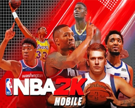 NBA 2k Basketball Sport Game Diamond Painting