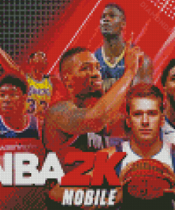 NBA 2k Basketball Sport Game Diamond Painting