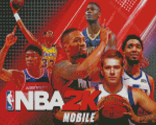 NBA 2k Basketball Sport Game Diamond Painting