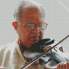 Old Indian Violinist Man Diamond Painting