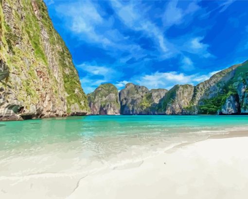 Phi Phi Maya Bay Diamond Painting