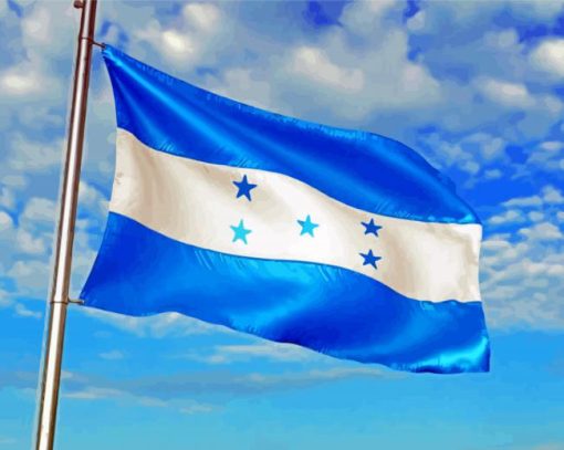 The Honduras Flag Diamond Painting