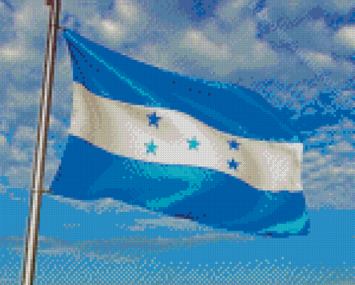 The Honduras Flag Diamond Painting