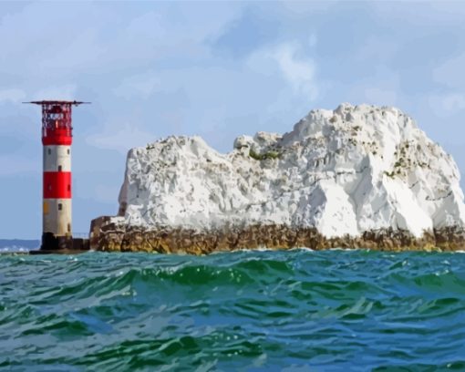 The Needles Lighthouse Diamond Painting