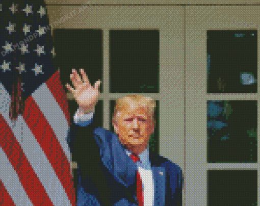 Trump President Of Usa Diamond Painting