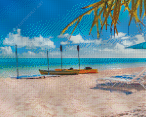 Turks And Caicos Beach Island Diamond Painting