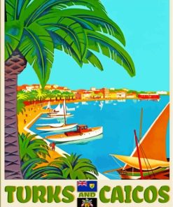 Turks And Caicos Poster Diamond Painting