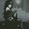 Black And White Tharja Diamond Painting