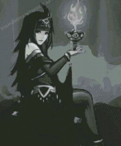 Black And White Tharja Diamond Painting