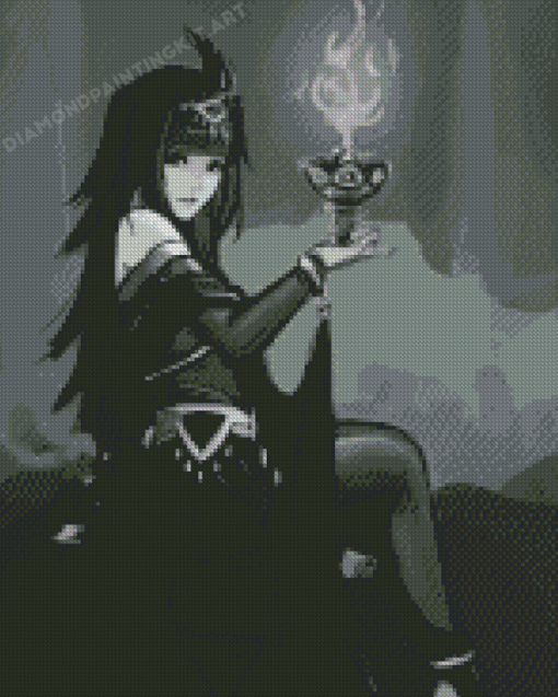 Black And White Tharja Diamond Painting