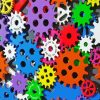 Colorful Mechanical Gears Diamond Painting