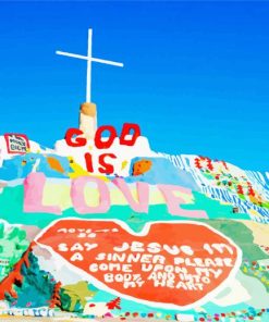 Colorful Salvation Mountain Diamond Painting