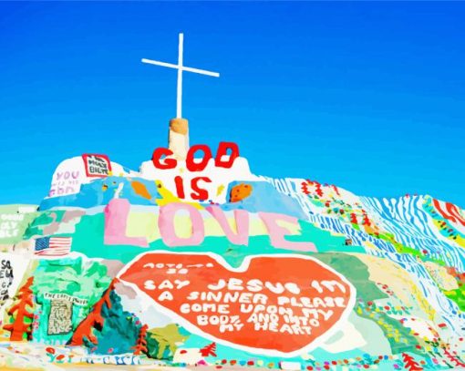 Colorful Salvation Mountain Diamond Painting