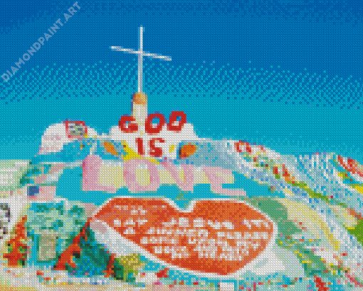 Colorful Salvation Mountain Diamond Painting