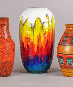 Colorful Pottery Vases Diamond Painting