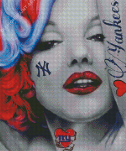 Tattooed Marilyn Monroe Diamond Painting