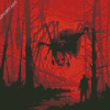 Fantasy Spider In Creepy Forest Diamond Painting