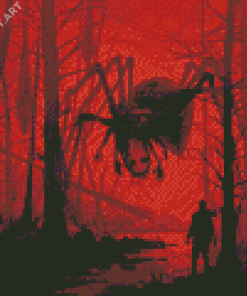 Fantasy Spider In Creepy Forest Diamond Painting