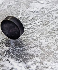 Hockey Puck On Ice Diamond Painting