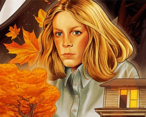 Laurie Strode Halloween Movie Diamond Painting