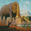 Musician Elephants By Kush Diamond Painting