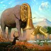 Musician Elephants By Kush Diamond Painting