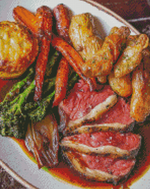 Sunday Roast Dinner Diamond Painting