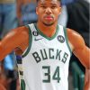 Basketballer Giannis Antetokounmpo Diamond Painting