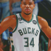 Basketballer Giannis Antetokounmpo Diamond Painting