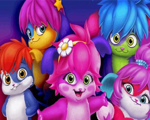 The Popples Characters Diamond Painting