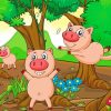 Three Little Pigs Diamond Painting