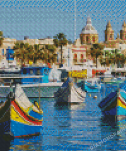 Malta Harbor Diamond Painting